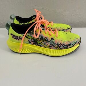 ASICS Noosa Tri 16 Running Shoes Neon Yellow Multi Color Mens 9.5 1011B819-750